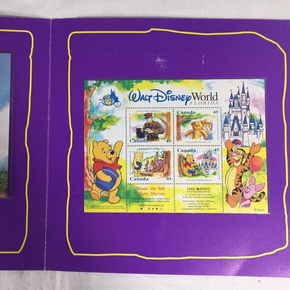 DISNEY Winnie The Pooh Official Government Postage Stamps Canada Ghana Collector - Picture 3 of 6